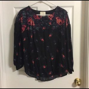Maeve Floral Blouse from Anthropologie